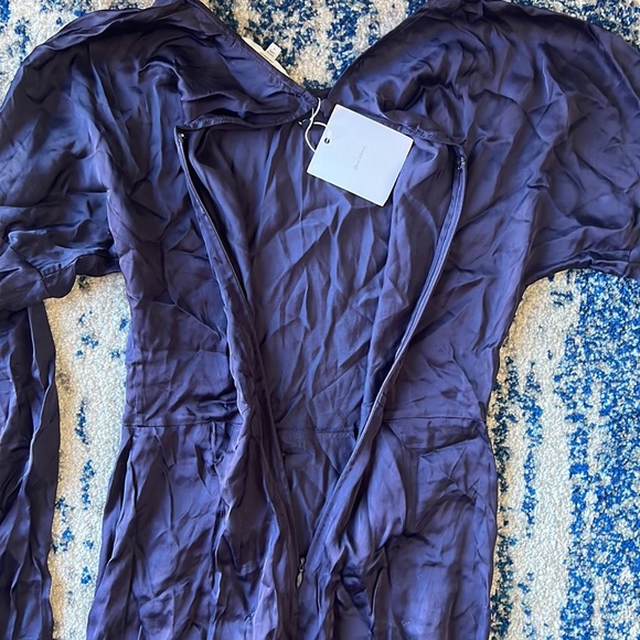 L'Academie Long Sleeve Midi Dress in Navy Small - Picture 9 of 9